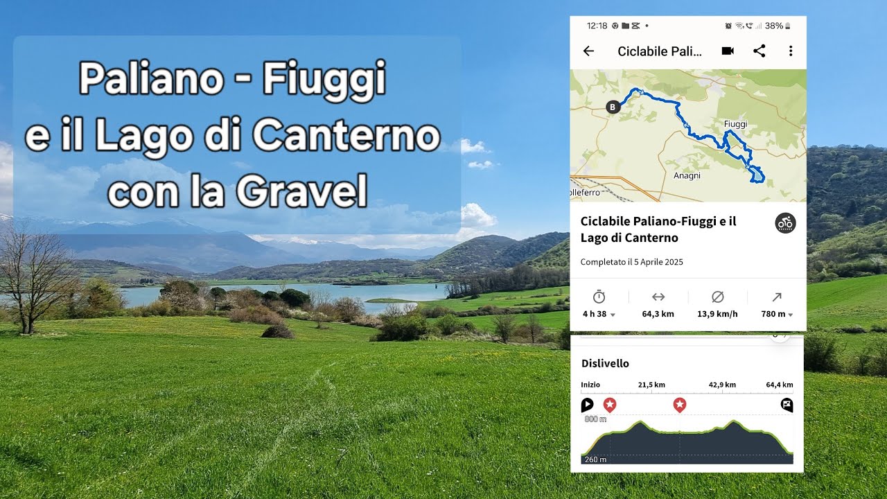Ciclabile Paliano - Fiuggi e il Lago di Canterno 