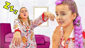 Bonnie Becomes Rumi to Help Ruby Sleepwalking! A Funny Sister Rescue Story