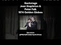 Backstage with Jean Stapleton &amp; Peter Falk  - 1974 Golden Globes