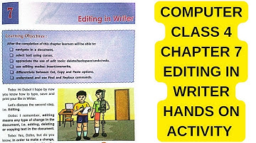 DAV COMPUTER CLASS 4 CHAPTER 7 EDITING IN WRITER | HANDS ON ACTIVITY AND SOLUTION | FIND AND REPLACE