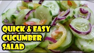 How To Make Cucumber Salad Easy Cucumber Salad Recipe
