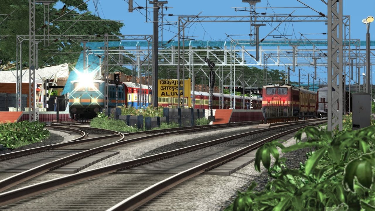 Train simulator classic (Aluva to Angamali for kaladi ) short journey