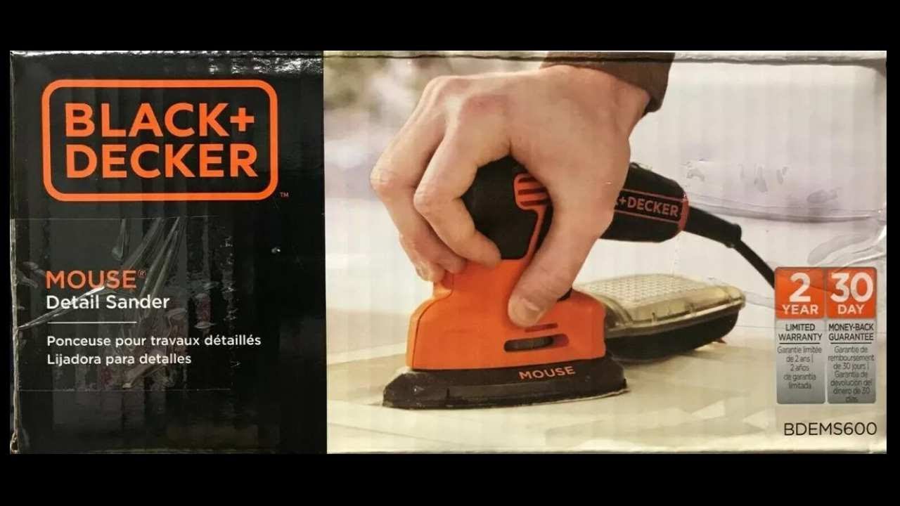Black and Decker detail sander BDEMS600 unboxing YouTube