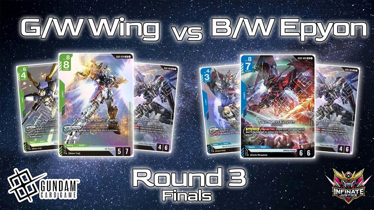 G/W Wing Zero vs B/W Epyon Round 3 (Intense Game)