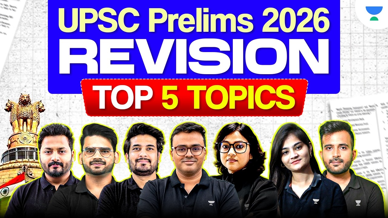 UPSC Prelims 2026 Top 5 Most Important Topics for ALL Subjects - YouTube