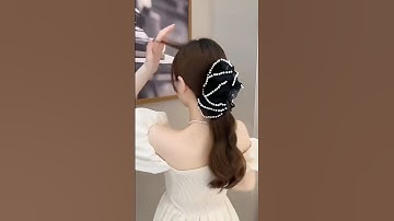 Kẹp búi tóc xếp ly đính ngọc trai #keptoc #keptocgiare #phukien #phukienthoitrang