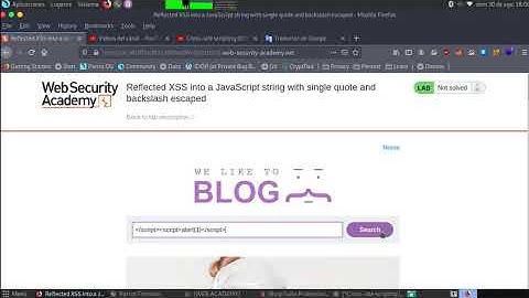Reflected XSS into a JavaScript string with single quote and backslash escaped