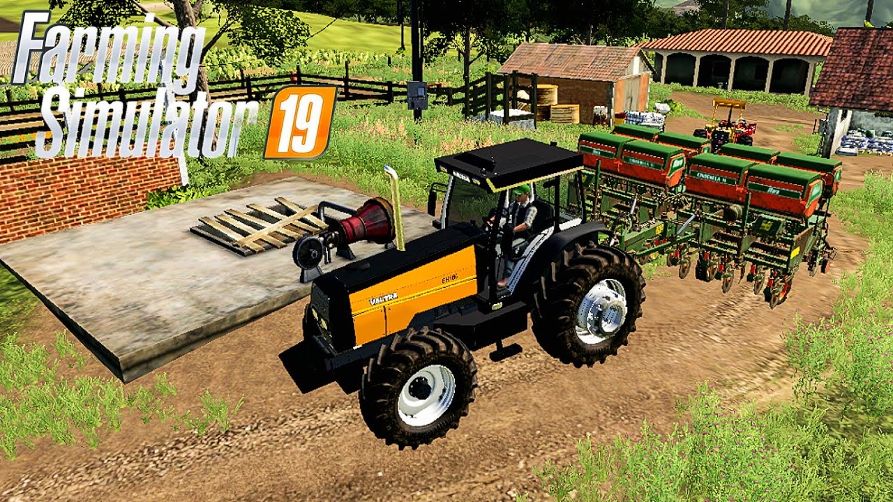 FS19 NO ANDROID COM MODS BR FINALIZANDO PLATIO DO 🌽 (FARMING SIMULADOR 19🇧🇷🚜)