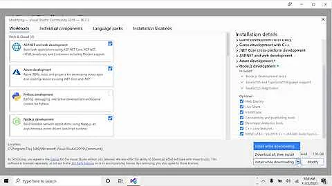 Visual Studio - How to Modify/Add/Remove Workloads in Visual Studio