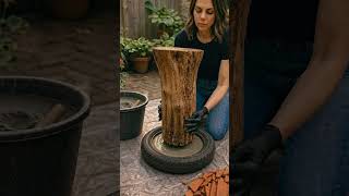 This Old Tire Became a Stunning Garden Table 😍 (Satisfying DIY)