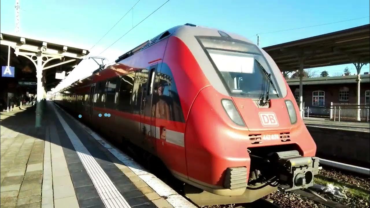 S-Bhf Königs Wusterhausen(Teil1)- Die Ausfahrt des RE7 nach Dessau Hbf ...