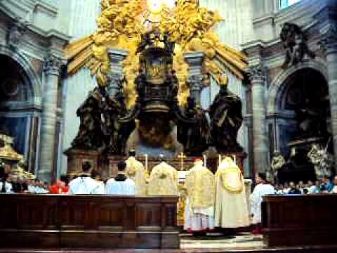 Pontifical Mass in Latin -- St. Peter's Basilica