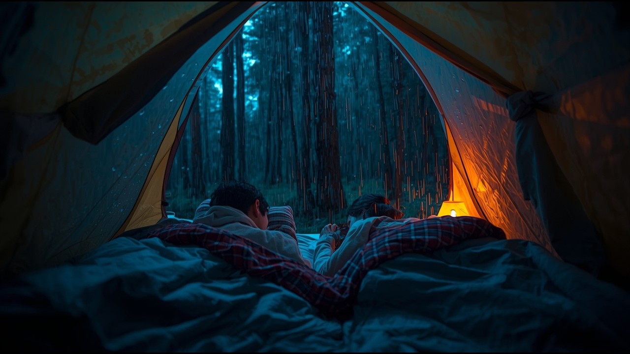 🔴 Live หลับในเต็นท์กลางป่าฝนหนัก🌲🌧️ | Heavy Rain Tent Ambience ไม่มีโฆษณา
