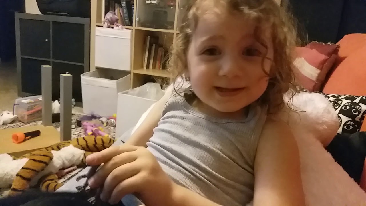 Sofia 3 years old talking dinosaurs and explaining and laughing YouTube