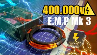 How to Make a EMP Generator v3: 400,000V in the Palm of Your Hand! ⚡