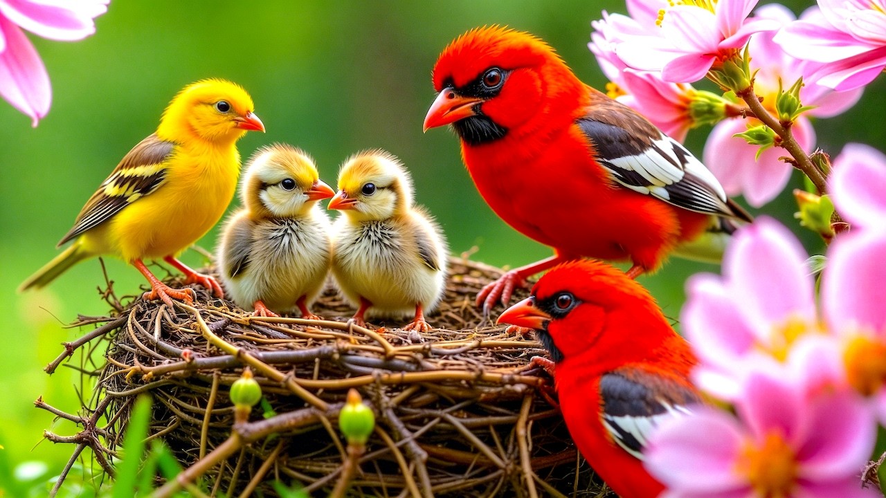 Spring Forest Birds Live 24/7 | Bird Feeder Cam, Relaxing Bird Songs & Pet TV Cat Nature