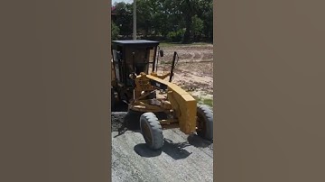 Wonderful Motor Grader Grading Gravel Foundation Road Construction
