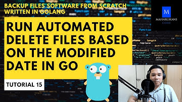 Run Automated Delete Files Based on the Modified Date In Go-Backup Files Software From Scratch #15