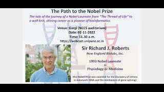 Information The Thread of Life Sir Richard J. Roberts 1993 Nobel Laureate in Physiology or Medicine News