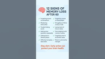 12 Signs Of Memory Loss After 60