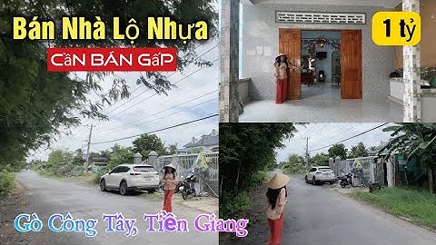 Tập 2274❤️🌸( Đã Bán)Gấp Nhà Lộ Nhựa giá rẻ  ở gò công tây, Tiền Giang