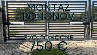Montáž pohonov svojpomocne - automatická brána ✌ automatic gate part.9