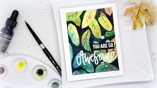 negative painting watercolor technique tutorial techniques tangled tutorials