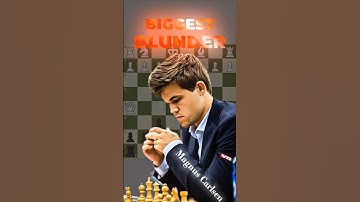 Magnus Carlsen Biggest BLUNDER 🤯 #chess #chesscom #checkmate #shorts