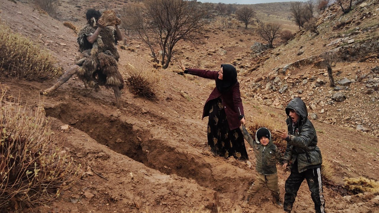 "Mountain Giant: Bringing Firewood on a Rainy Day for a Nomadic Widow ...