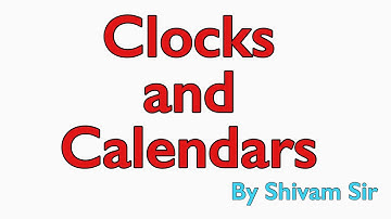Applied Maths Class XI UNIT 1 Clock & Calendar