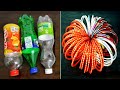 3 Superb Home Decor Ideas using waste Plastic Bottle and old Bangle - DIY crafts with waste material
