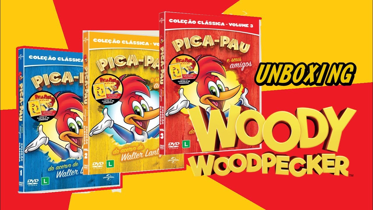 DVD Pica-Pau e Seus Amigos: Coleção Clássica - Volumes 1, 2 e 3 ...