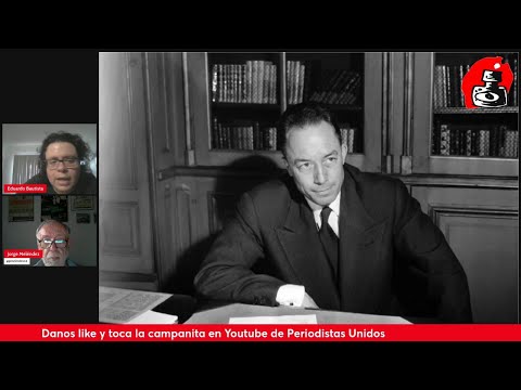 Eduardo Bautista habla con Jorge Meléndez sobre el manuscrito de Albert Camus