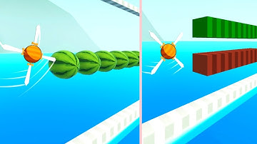 Swing Slice Game! Satisfying and Relaxing ASMR Slicing Video