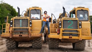 Caterpillar 621E Scrapers Working