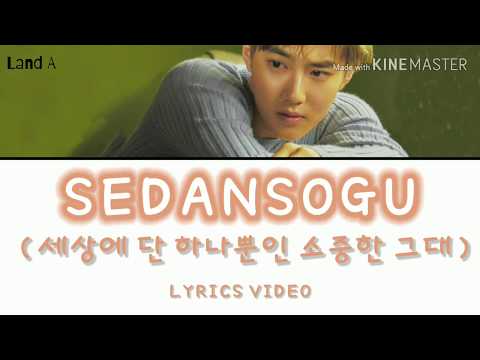 Suho (EXO) -  SEDANSOGU (세상에 단 하나뿐인 소중한 그대) OST How Are U Bread? Lyrics Video (ROM/HANGUL/ENG)