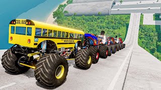 Epic High Speed Monster Jumps #74 | Monster Trucks & Cars - Beamng Drive screenshot 4