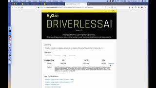 Tutorial for installing Driverless AI on Mac