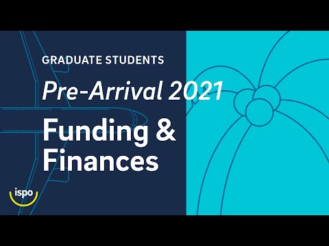 Pre-Arrival Webinar: Graduate Student Funding & Finances