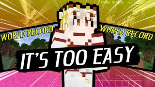 He Beat the Minecraft World Record TWICE In A Row...