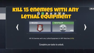 KILL 15 ENEMIES WITH ANY LETHAL EQUIPMENT IN MP MATCHES - CALL OF DUTY MOBILE