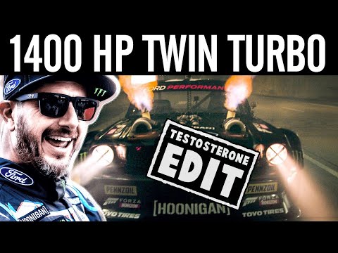 Ken BLOCK Drifting 1400 horsepower Twin Turbo Mustang