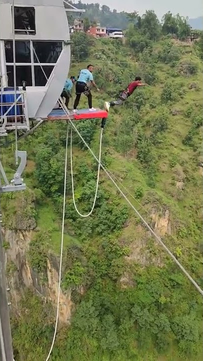 The world's second highest Bungy jump in Nepal #shorts