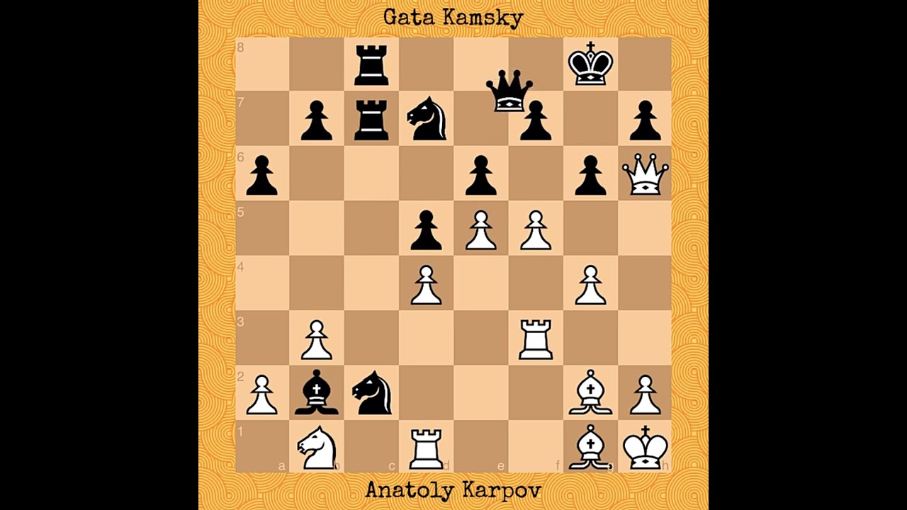 Anatoly karpov vs Gata kamsky🌍FIDE World championship 1996 