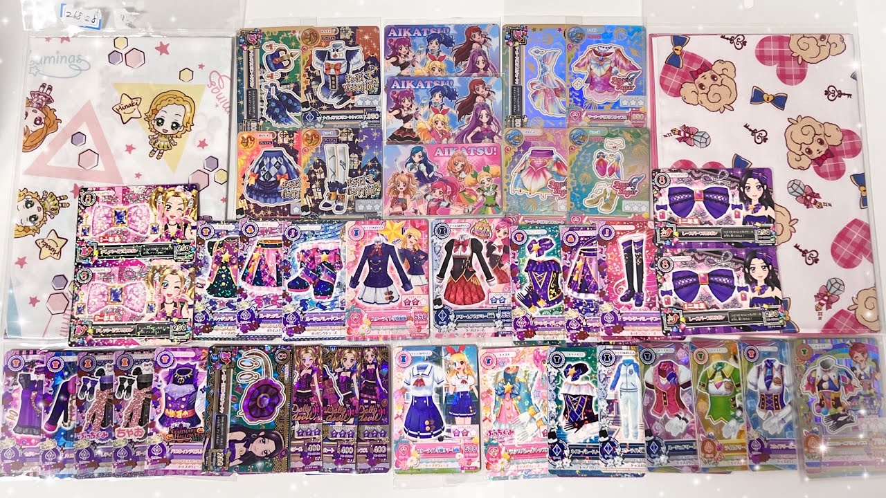 🍓 아이카츠 카드 대량 메루카리깡 🛍️ 단체 팬인증서, 블루레이 버전 교복, 노노 리사 스쿨룩, 룰렛 등등 🍓