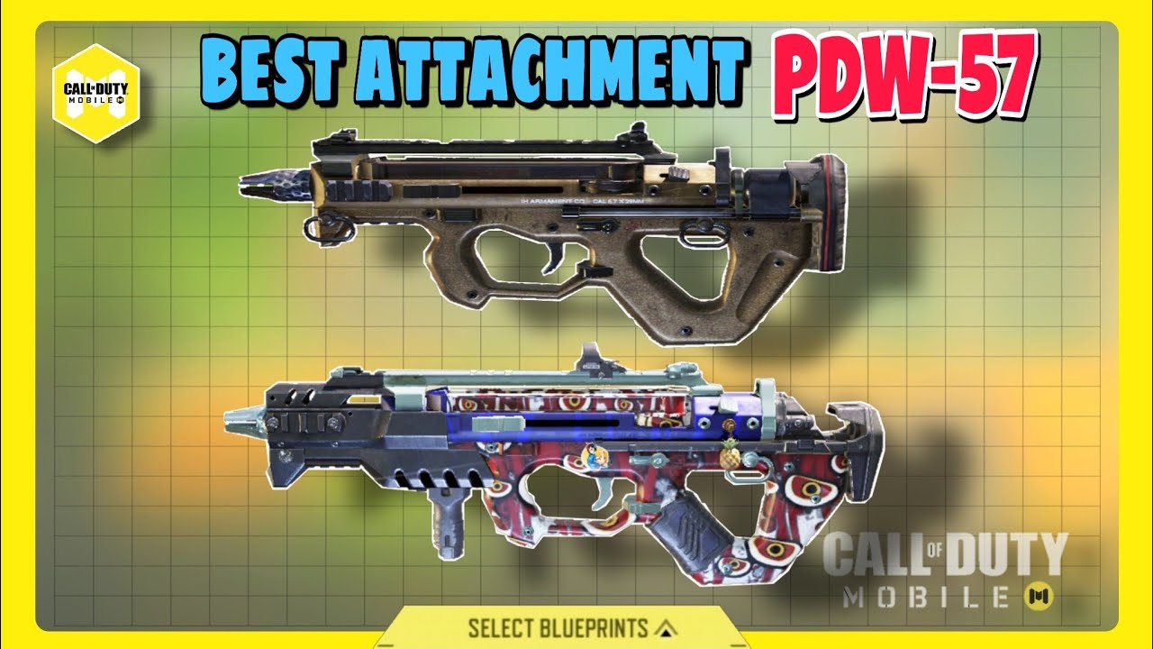 Best Attachment For Pdw 57 Gunsmith Call Of Duty Cod Mobile Loadout Season 9 Best Gun Youtube