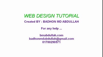 HTML TABLE || Bangla Web Design Tutorial || Part 2