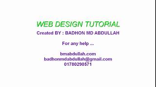HTML TABLE || Bangla Web Design Tutorial || Part 2