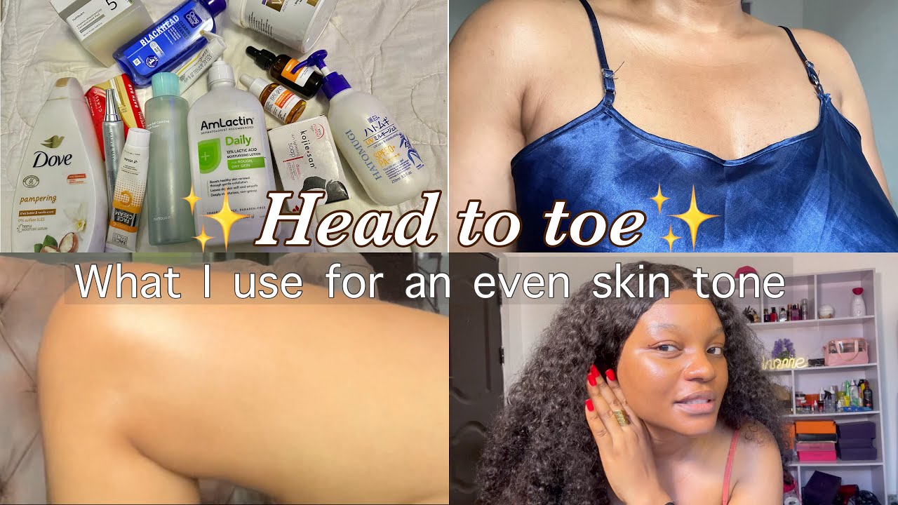 How to get an Even Skintone✨| All products I use on my skin in 2024 for a smooth and glowy skin✅