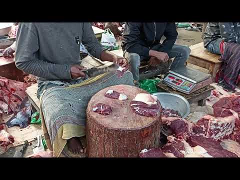 Fast Meat Cutting with Knife Skills || Brilliant Young Butcher Cuts Meat at the Meat market